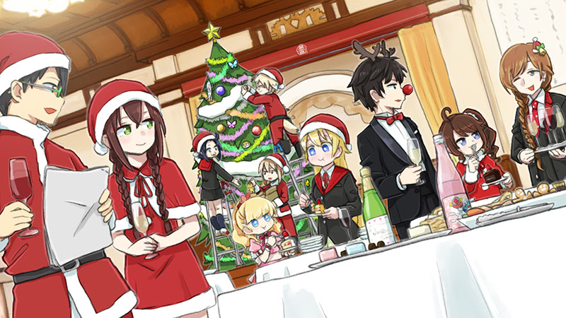 クリスマス 寝子高クリスマスパーティ イラスト詳細 らっかみ