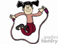 girl jumping rope