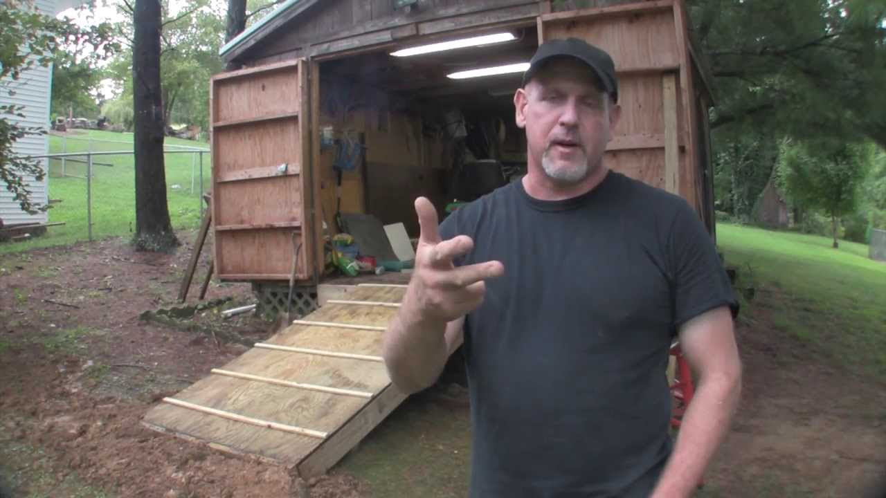 Build a Ramp for a Shed - YouTube