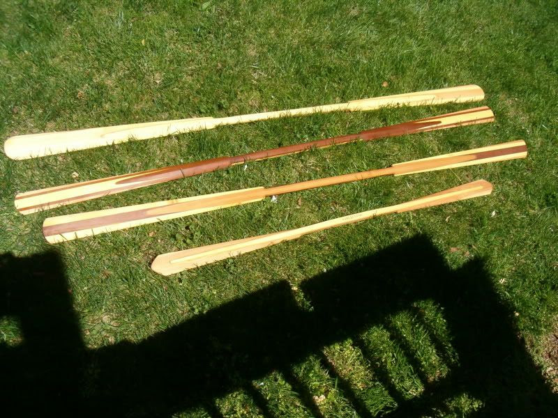 Laminated Greenland Paddles, And A Tiny Aleutian Paddle Photo by 