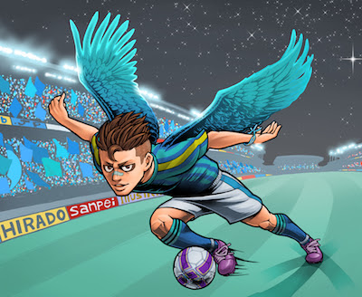 サッカー選手イラスト制作 マンガイラストレーター平戸三平 Daub Jp ドブ