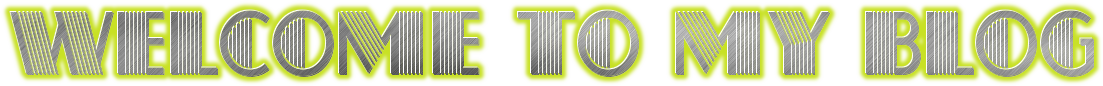 Welcome to my blog