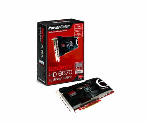 PowerColor ATI Radeon HD 6870 Eyefinity 6 Grafikkarte (PCI-e, 2GB GDDR5 Speicher, 6x mini-DisplayPort, 1 GPU)