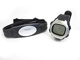 GSI Super Quality All-In-One Heart Rate Monitor Watch and Transmitter Chest Belt - USB Interface, 3D Sensor, Upload Date To Computer - Measures Distance, Speed, Steps, Calories and Fat - For Running, Jogging, Marathon Training and Walking - Chronograph, Alarm, Stopwatch Functions