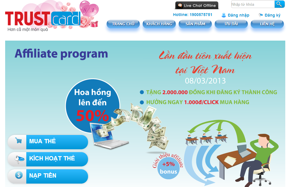 TrustCard1 Visa internet TrustCard dễ dàng đăng ký và thanh toán trên mạng