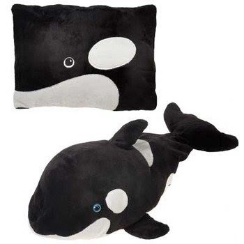 compare cheap prices Orca Whale Peek-A-Boo Plush Pillow 19