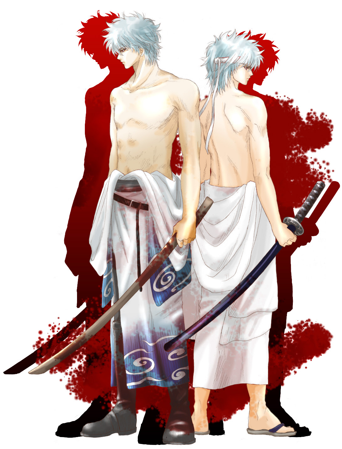 読書とジャンプ 銀魂 でカラーな銀さん 白夜叉 再掲