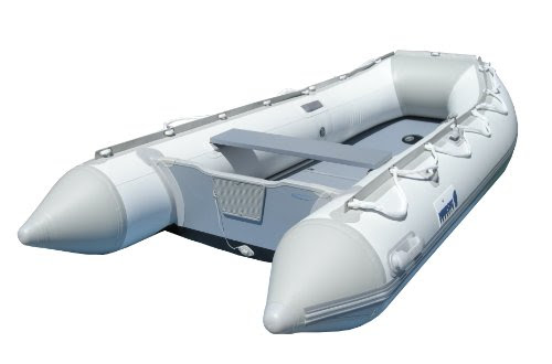 Newport Vessels 11-Feet 9-Feet Baja Inflatables Sport Tender Dinghy Boat - USCG Rated (White/Gray)