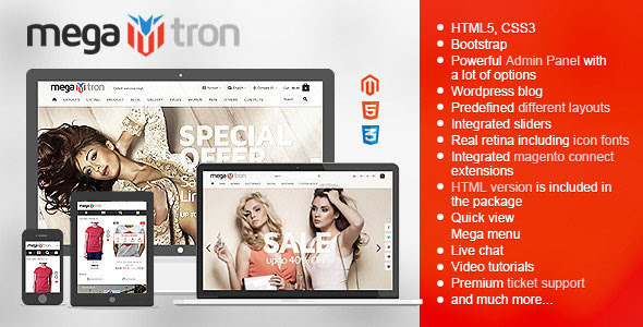 MegaTron v1.3.4 - Megaflexible Responsive Magento Theme