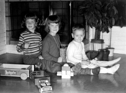 Bralley kids Christmas Card 1954 by Seeking Tao