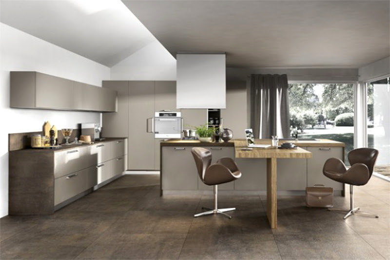 thiết kế tủ bếp hình chữ L