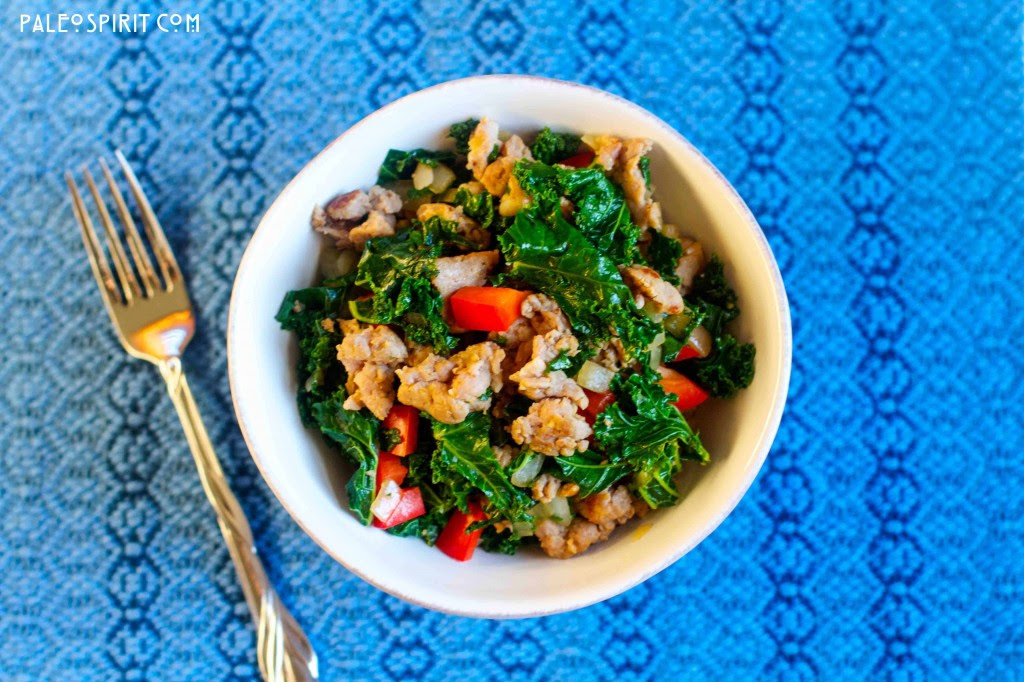 Paleo Sausage and Kale Saute