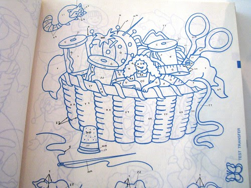 Estate Sale find - embroidery transfer book