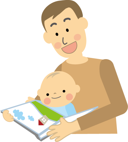 本の読み聞かせのイラスト 育児 無料イラスト フリー素材