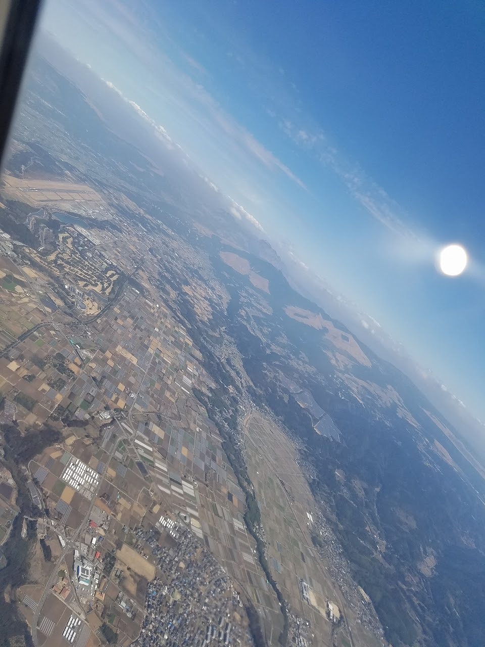 太郎の部屋 飛行機からの景色 熊本 羽田 その1 九州 紀伊半島