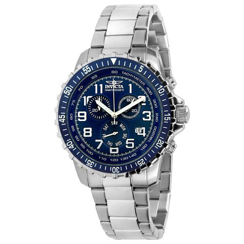 Invicta Men's 6621 II Collection Chronograph Stainless Steel Blue Dial Watch