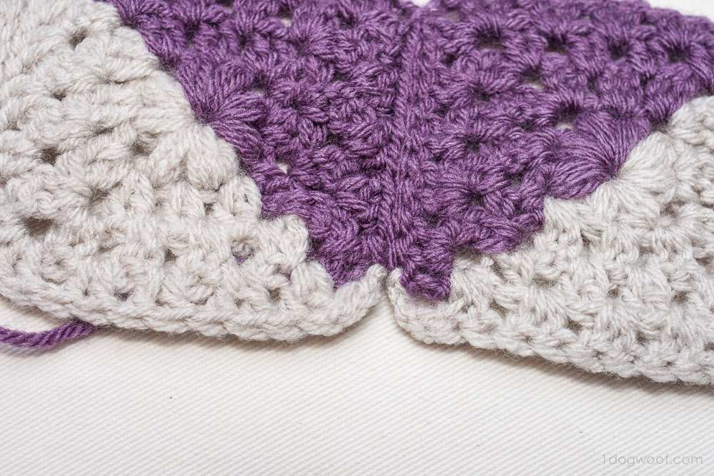 Download Granny Squares Chevron Afghan Crochet Pattern - One Dog Woof