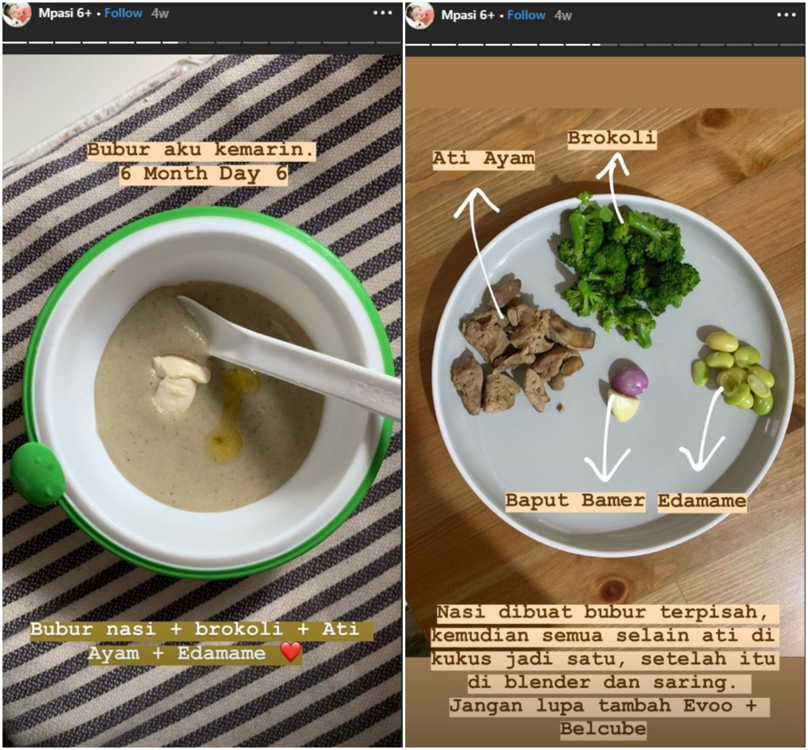 Tumbuh Cerdas Dan Menggemaskan Ternyata Ini Menu Mpasi 6 Bulan Pertama Putri Selebgram Dwi Handa Semua Halaman Nakita