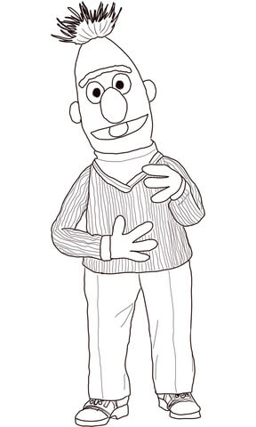 Bert coloring page | Free Printable Coloring Pages