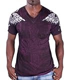 AFFLICTION Gullable V Neck Graphic Cotton Mens T-Shirt AFFLICTION Gullable V Neck Graphic Cotton Mens T-Shirt