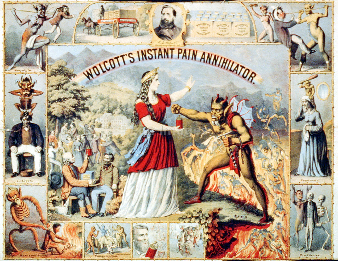 Eon Images | Patent medicine ad for Wolcotts Instant Pain ...