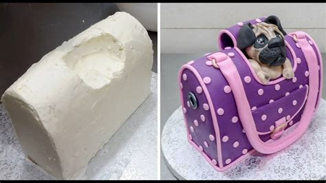 handbag style pet carrier cake cakesstepbystep