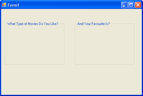 Two C# GroupBoxes on a  form