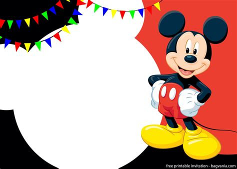 mickey mouse invitation template free printable templates