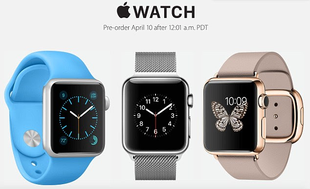 Apple will also put the watch on display in Apple Stores around the world on the 10th, allowing users to try it out and choose which model they want - and preorder it.