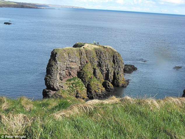 The small fort was discovered on top of Dunnicaer sea stack (shown above) and would have given the inhabitants a strong defensive position, although resupplying the fort up the cliff faces would have been hard