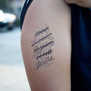 Resultado de imagen para tatuaje nombre pareja