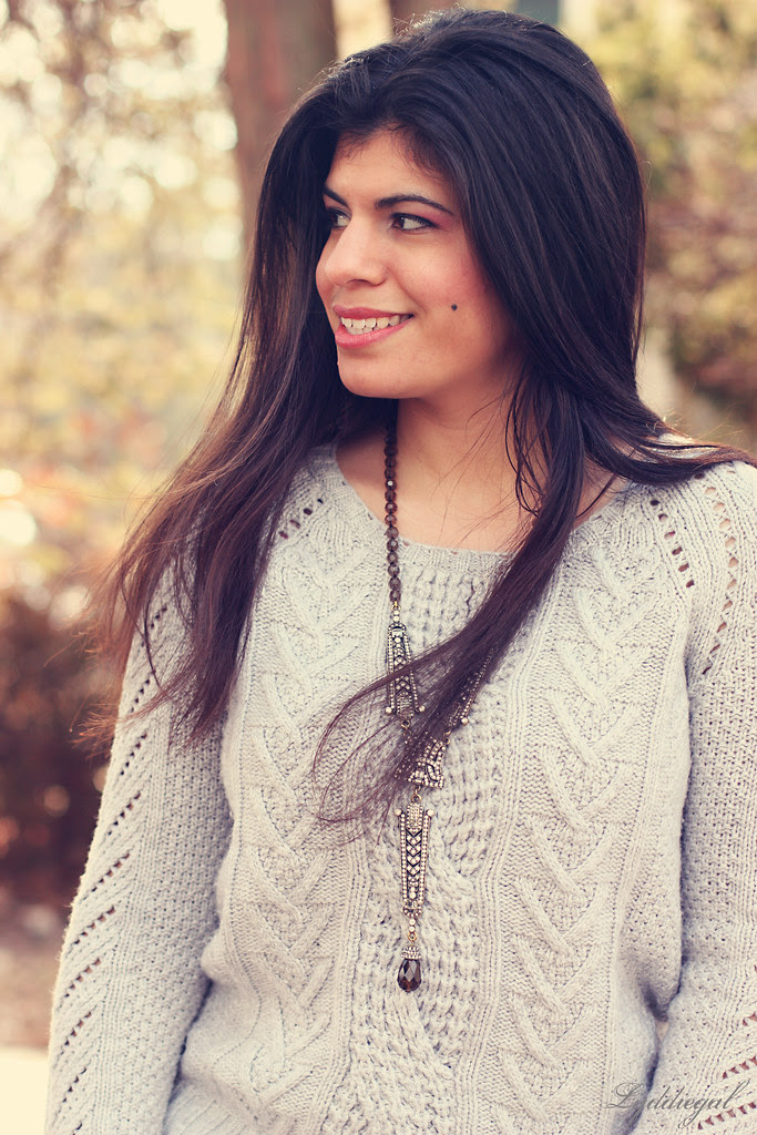 necklace and silly hair
