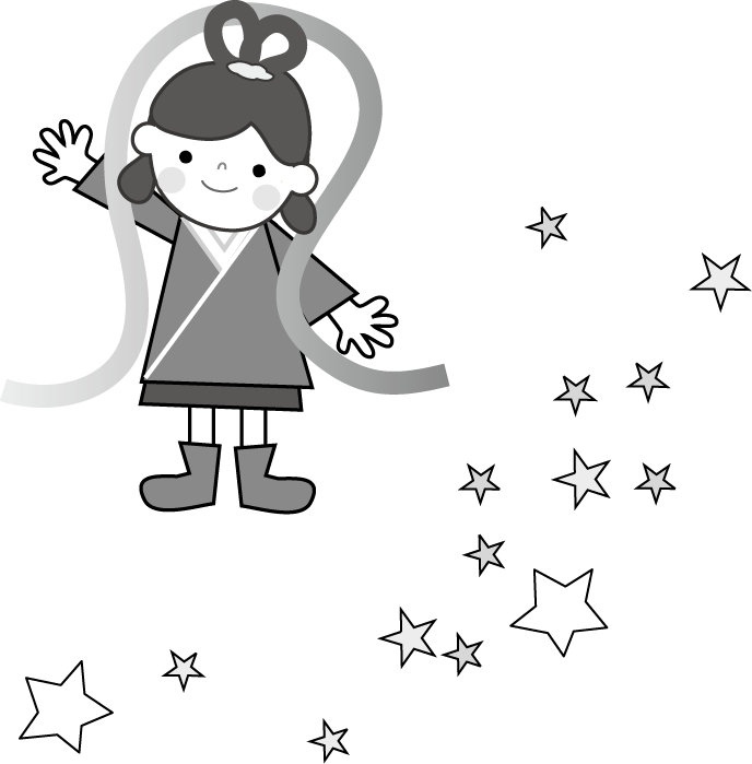 七夕のイラスト 織姫と彦星 無料 フリー素材