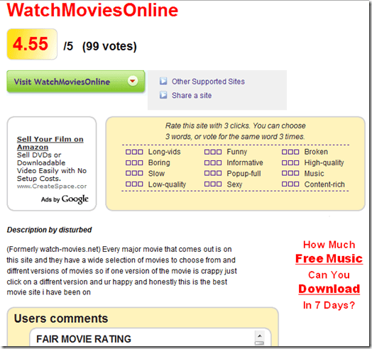 website video review