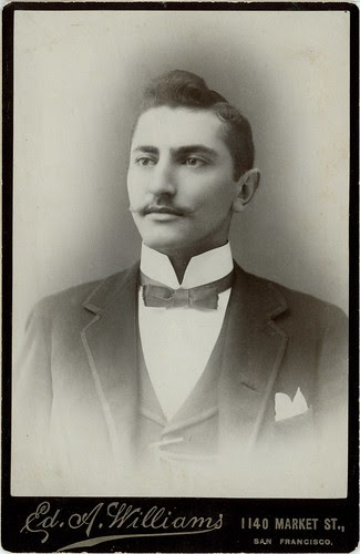 Man with bow tie, moustache