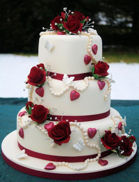  Valentine  Wedding  Cake  wedding  Pinterest