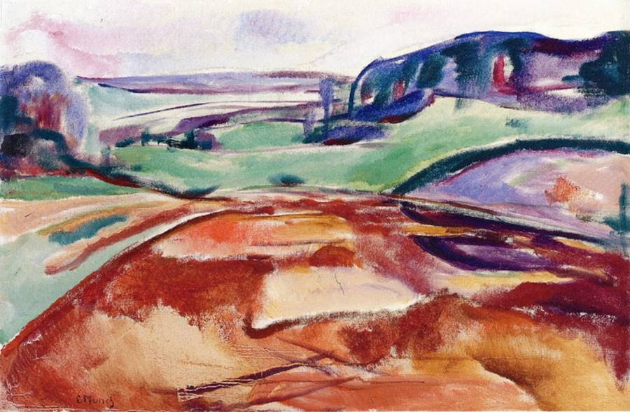 χωράφια τον Μάρτιο - Edvard Munch - 1916