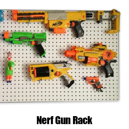 Nerf Gun Rack Backing Board White Faced Perforated Hardboard Pegboard 2440 X 1220mm Chiltern Timber