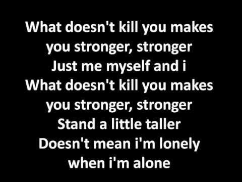 Stronger Lyrics Kelly Clarkson Instrumental Karaoke on Screen - YouTube