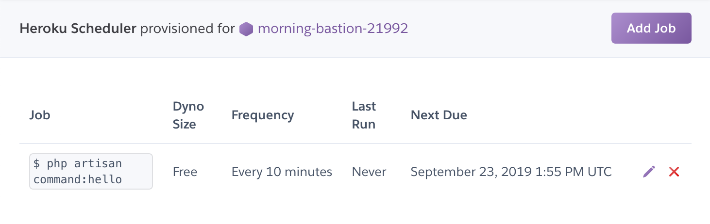 Heroku SchedulerでLaravelのartisanコマンドを実行する – hrendoh's tech  