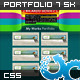 Single Page Portfolio 01 with 7 Skins