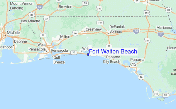 Walton Beach Florida Map