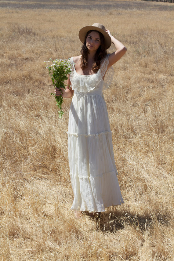 Boho wedding dresses etsy