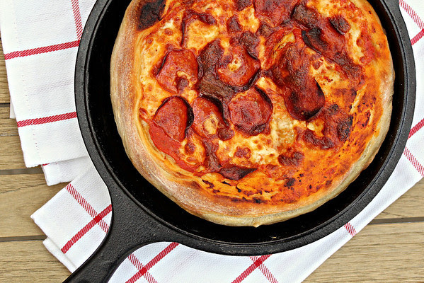 White Bread and Skillet Pizza with 80% Biga