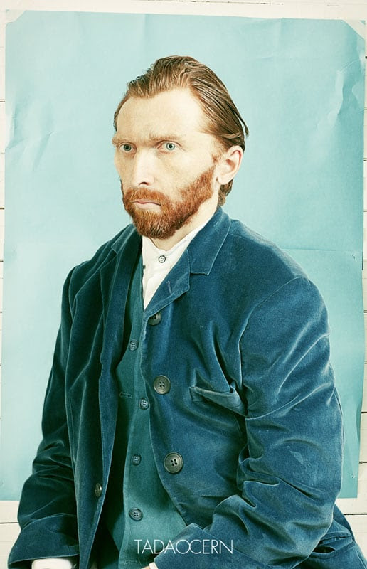 Vincent Van Goghs Self Portrait Turned Into a Photograph vangough3