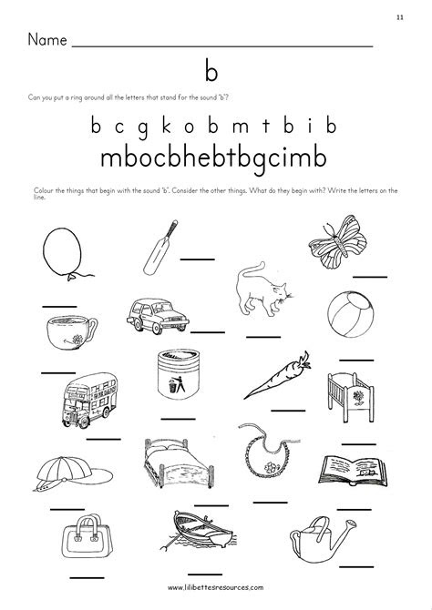  initial sounds worksheets sound it out phonics