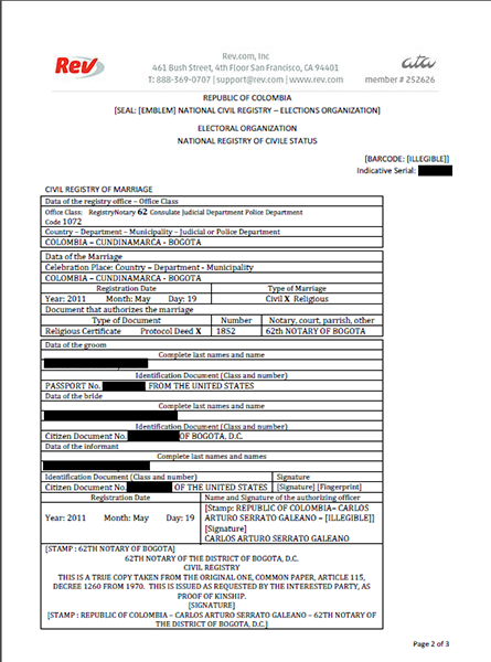 certificate form long birth uscis transcripts birth translate marriage passports certificates we