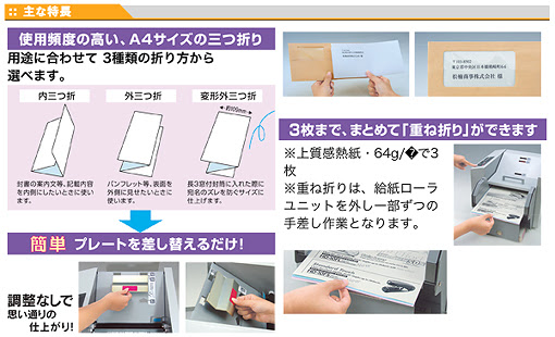 面倒な調整不要 Dmなどの発送業務の効率化に 版紙折り機 スジヤ ショップブログ