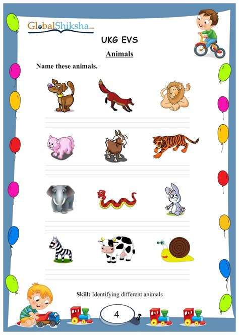  evs worksheet for kindergarten