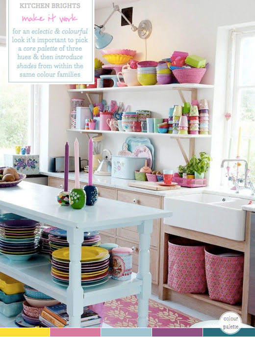 Colour Palette: Multi-coloured Kitchen Brights – Bright.